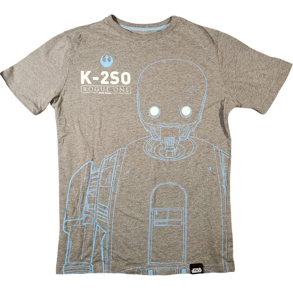 Star Wars K-2SO Rogue One Shirt Boys Youth XL 14-16 Gray Old Navy Graphic Tee